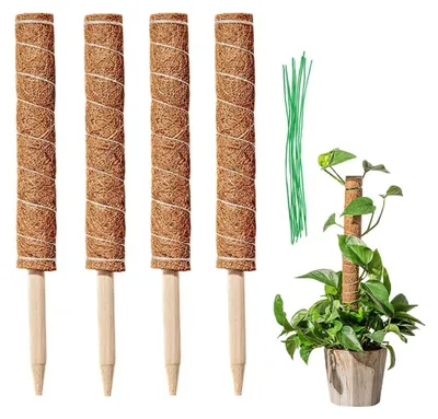Immagine prodotto di Omgoods - Supporti per piante in fibra di cocco, set da 4 pezzi (40 cm)