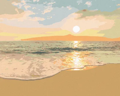 Produktbild von Zuty - Malen nach Zahlen - SCHÖNER STRAND, 40x50 cm, ohne Keilrahmen