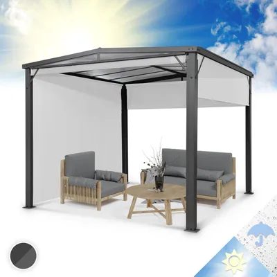 Obrázok produktu pre Blumfeldt Pavillon, altánok, 3x4 m, hliník, polykarbonátová strecha, bočné steny