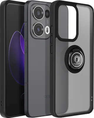 Zdjęcie produktu dla Avizar, Hulle Oppo Reno 13 Pro Magnetic Ring Translucent, czarny