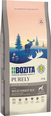 Productafbeelding van Bozita Dog Purely Puppy & Junior Large, graanvrij droogvoer voor pups en jonge honden, 11 kg