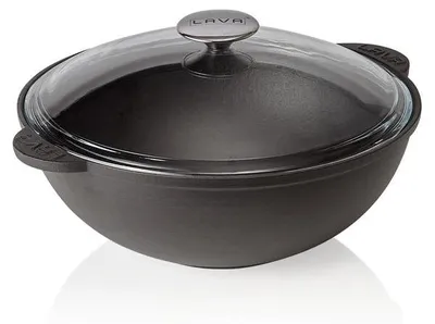 Image de LAVA Cocotte avec couvercle en verre Ø 30 cm Fonte