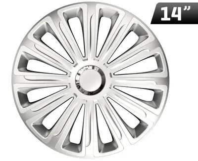 Productafbeelding van Trend RC zilveren wieldeksels, 14 inch, 4 stuks.