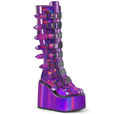 Produktbild von SWING-815 Damen Boots von DemoniaCult, Lila , EU 37, US 7
