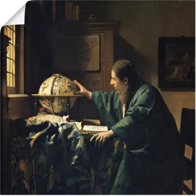 Produktbild von ARTland Poster Der Astronom. 1668 Größe: 100x100 cm