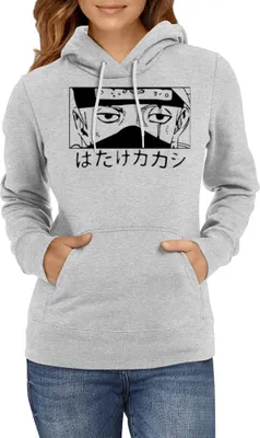 Obrázok produktu pre Dámska Mikina S Kapucňou Japan Manga Anime Comics Naruto Kakashi 03, Lady 2XL / Heather šedá