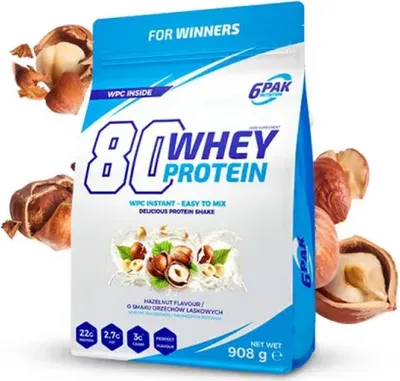 Produktbild von 6PAK Nutrition | 80 Whey Protein | WPC Instant Hazelnut