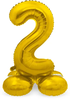 Produktbild von Folat Standfolienballon 2 gold gold