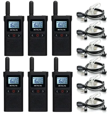 Imagen del producto de Walkie-talkie recargable - 16 canales PMR446 - Batería de 1500 mAh - Radio portátil
