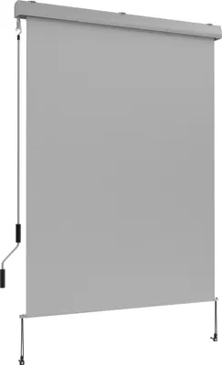 Produktbild von Senkrechtmarkise Außenrollo Sonnenschutzrollo 160x250 - Solano II, hellgrau
