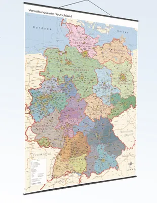 Produktbild von GeoMetro Landkarte Verwaltungskarte Deutschland politisch (84 x 114 cm)