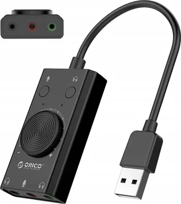 Immagine prodotto di Orico Sc2 Scheda audio esterna multifunzione con Usb-A - Nero