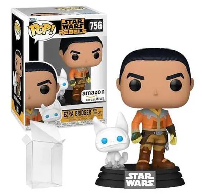 Imagen del producto de Funko Pop! Star Wars - Rebels - Ezra Bridger #756, edición exclusiva de Amazon