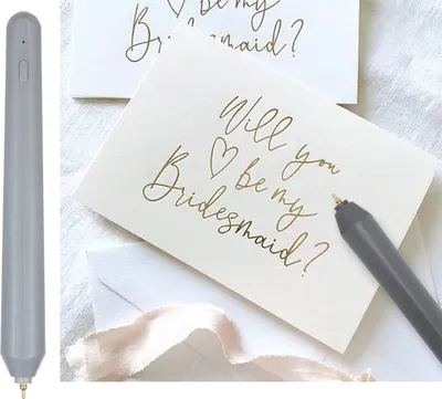 Image de Set de stylos à chaud USB pour le scrapbooking, avec feuille d'or et d'argent pour la fabrication de cartes