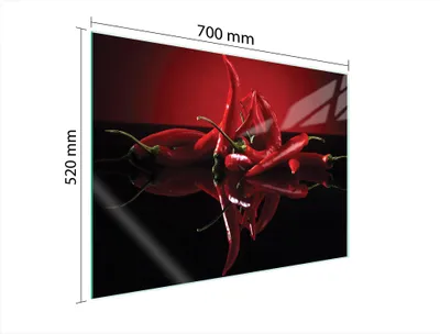 Produktbild von Glasschutzplatte Für Herd 70X52 Chilli