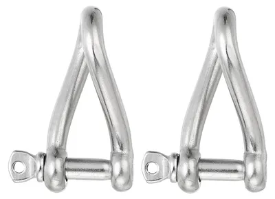Drehschäkel 2er-Pack 6 mm 175 kg Edelstahl