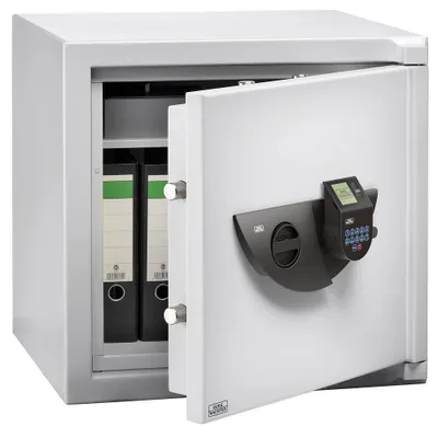Produktbild von BURG WÄCHTER Sicherheitsschrank WS Office 801 E FP Sicherheitsstufe B nach VDMA 24992 lichtgrau 64,1 x 55,4 x 62,6 cm