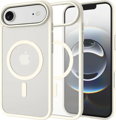 Image de Cazy Coque Compatible avec iPhone Air – Compatible MagSafe – Coque Renforcée Militaire – Ivoire