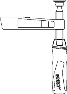 Produktbild von BESSEY Unterteil kpl. TGK m. 2K-Griff (Auslad. 120 mm)