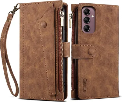 Produktbild von Samsung Galaxy A17 Hülle - Coverup Klapphülle mit Brieftasche - Braun