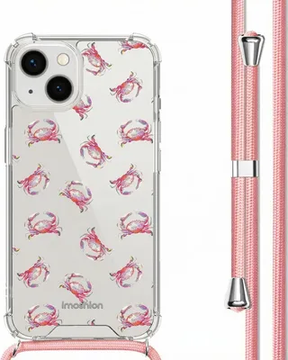 Produktbild von imoshion Design Hülle mit Band iPhone 13 - Crab Watercolor