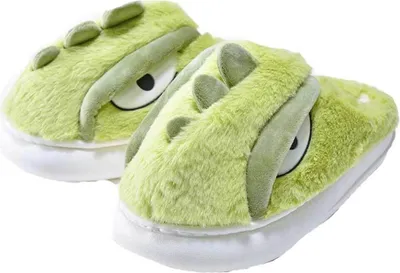 Produktbild von Kögler Kinder Dino Hausschuhe Plüsch Pantoffeln Dinosaurier Gr. 30/31