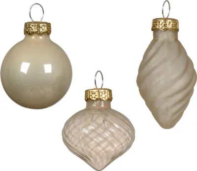 Immagine prodotto di Decoris Palline di Natale Mini Ø3cm Perla di vetro 9 pezzi