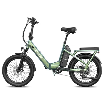 Produktbild von F20 Flex Faltbares 20 Zoll City-E-Bike 36V 20Ah Akku Shimano 7-Gang-Getriebe Reichweite bis 100 km MinzeGrün