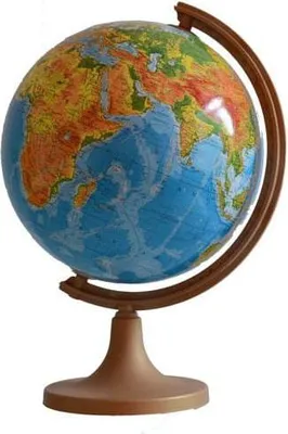 Produktbild von Physikalischer Globus 32 cm. Kunststofffuß.