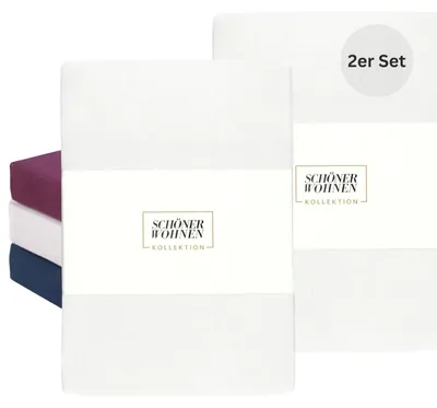 Productafbeelding van SCHÖNER WOHNEN-collectie: Kinderslaapzakhoes BASIC, wit, 60 x 120 cm - set van 2