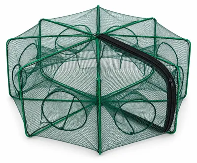 Productafbeelding van Eurocatch Rivierkreeft- en Krabbenfuik – Opvouwbaar – Ø 70 × 25 cm – Groen