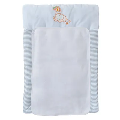 Produktbild von Baby-Delux Wickelauflage 50x70 inkl. abnehmbarer Frotteeauflage Elefant Wickelunterlage Wickelkommode, Wickeltisch Baumwolle waschbar