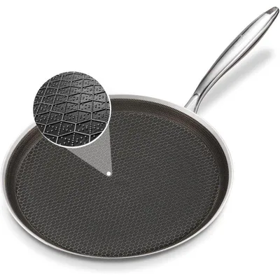 Image de Poêle à crêpes 24cm Tous feux dont induction Acier inoxydable Swiss Haus SH-ZGCP24