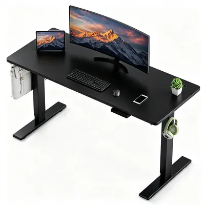 Produktbild von Schreibtisch 180 x 80 cm, Elektrisch höhenverstellbarer Schreibtisch, mit Memory-Funktion und Anti-Kollisions Technologie Schnelles laden USB/Typ C