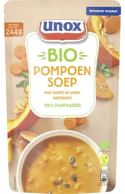 Image de Soupe PomponUnox 570 ml – Soupe de potiron crémeuse naturelle