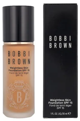 Produktbild von Bobbi Brown Weightless Skin Foundation SPF 15, Pumpenflasche, Creme, Jeder Hauttyp, Feuchtigkeitsspendend, Neutral, Beige