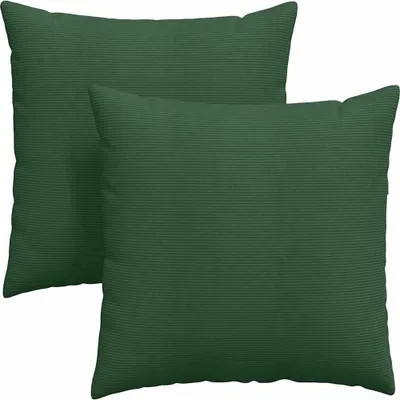 Obrázok produktu pre vidaXL Vankúše na pohovku, 2 kusy, tkanina, tmavozelená, 60 x 60 cm