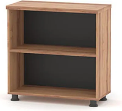Image de Armoire à dossiers avec étagère Bureau Marron Unicolore Style moderne