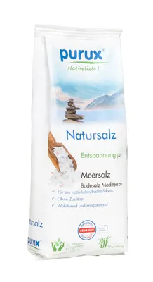 Produktbild von 1 kg Mediterran Badesalz Badezusatz 100% Meersalz