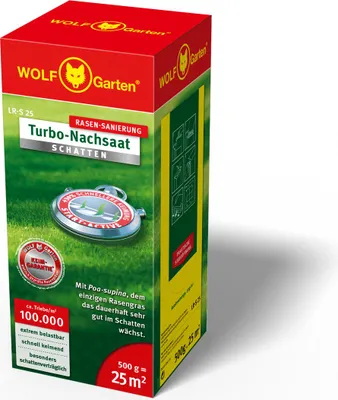 Image de WOLF-Garten 3826625 WOLF-Garten Turbo-Nachsaat shadow grass LR-S 25 500 g