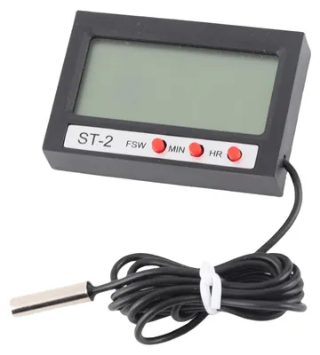 Immagine prodotto di Termometro per auto, digitale, termometro interno ed esterno di precisione a doppia temperatura per acquari e laboratori refrigerati