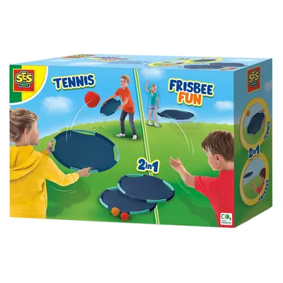 Produktbild von SES Creative 02223 - Outdoor-Spiel: Tennis- und Frisbeespaß für Kinder, Multisport-Set, 3 Jahr(e)