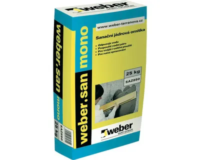Obrázek produktu pro Sanační omítka WEBER.SAN Mono jádrová univerzální 20 kg šedá