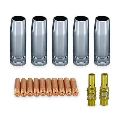 Produktbild von VECTOR WELDING MIG MAG Verschleißteile Zubehör Set 17 Teile MB15 Ø 0,8 Zubehör