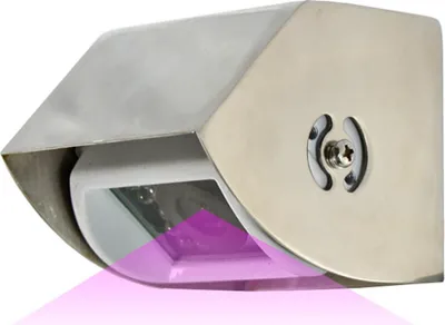 Produktbild von Carmedien Edelstahlgehäuse für Rückfahrkamera IR18 V2A Silber Dach Edelstahl Schutzgehäuse