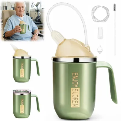 Obrázok produktu pre 400 ml pohár Lekvrije s vekom a slamkou, určený pre dospelých
