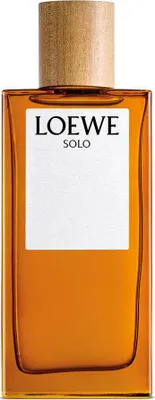 A bottle of Loewe Solo Loewe Pour Homme Eau de Toilette for men.