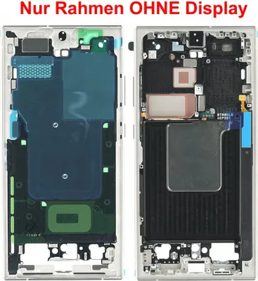 Produktbild von Original Samsung Galaxy S24 Ultra S928B LCD Mittelrahmen Display Rahmen Grau / Orange / Violett & Werkzeug (Ohne Display)