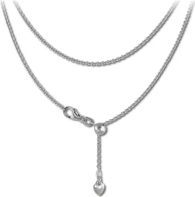 Produktbild von SilberDream Collier 45cm 925 Sterling Silber Damen Schmuck Herz silber SDK22645J
