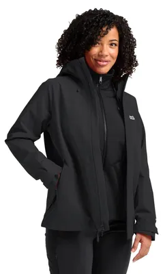 Produktbild von Jack Wolfskin Damen Wild Places 3in1 Jkt W, Schwarz, XXL EU